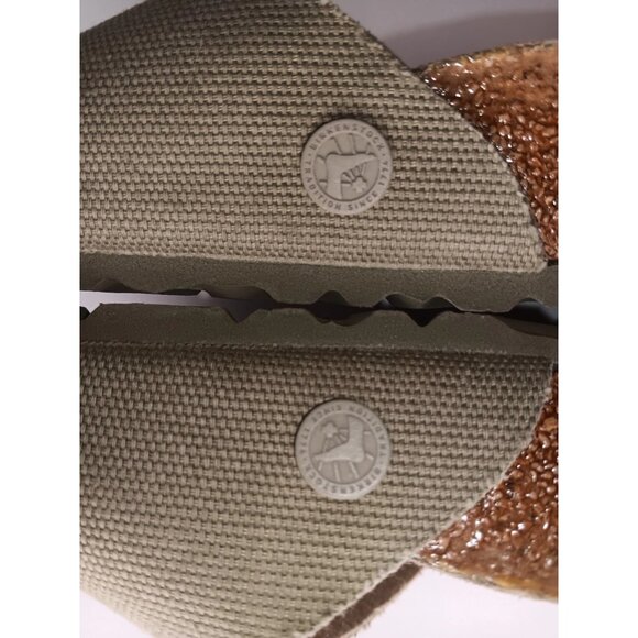 NEW Birkenstock Women's Madrid Vegan Big Buckle Open Toe Textile Slide Sandals 8 - Picture 11 of 11
